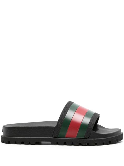 claquette fourrure gucci|Gucci Claquettes Pursuit Web .